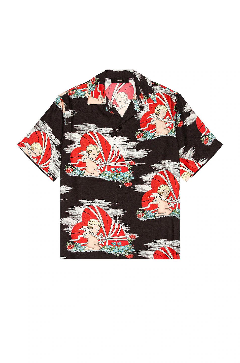 Amiri o1gr1nt1024 Cherub Bowling Shirt in Multicolor Size US XXL / EU 58 / 5 - 1 Thumbnail