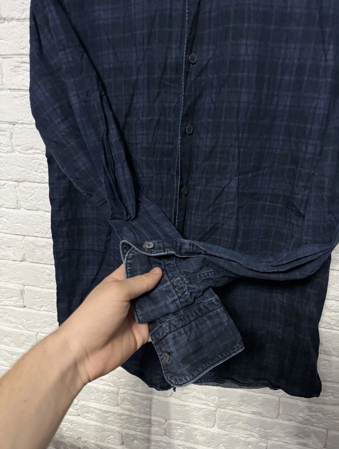 Ermenegildo Zegna Ermenegildo Zegna Plaid Shirt Long Sleeve Button Down Sz M Size US M / EU 48-50 / 2 - 2 Thumbnail