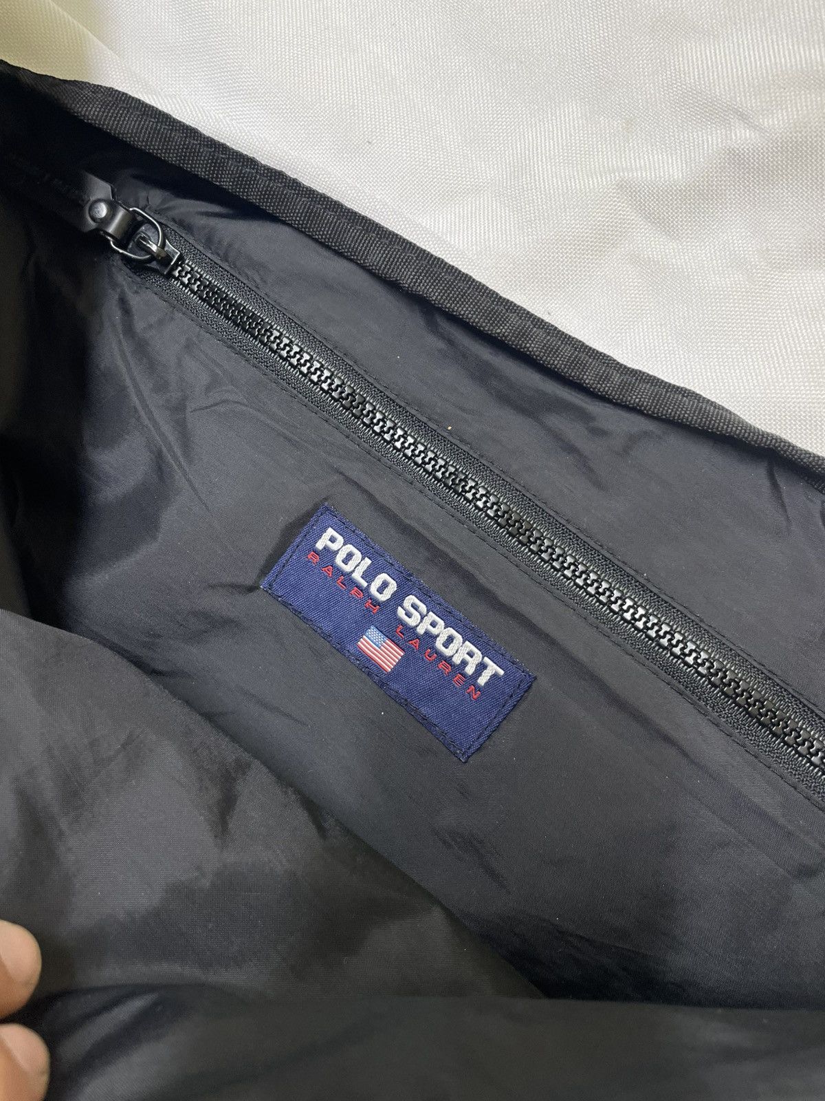Japanese Brand × Polo Ralph Lauren × Vintage Polo Sport Ralph Lauren Tactical Messenger Bag — Clean White Size ONE SIZE - 6 Thumbnail