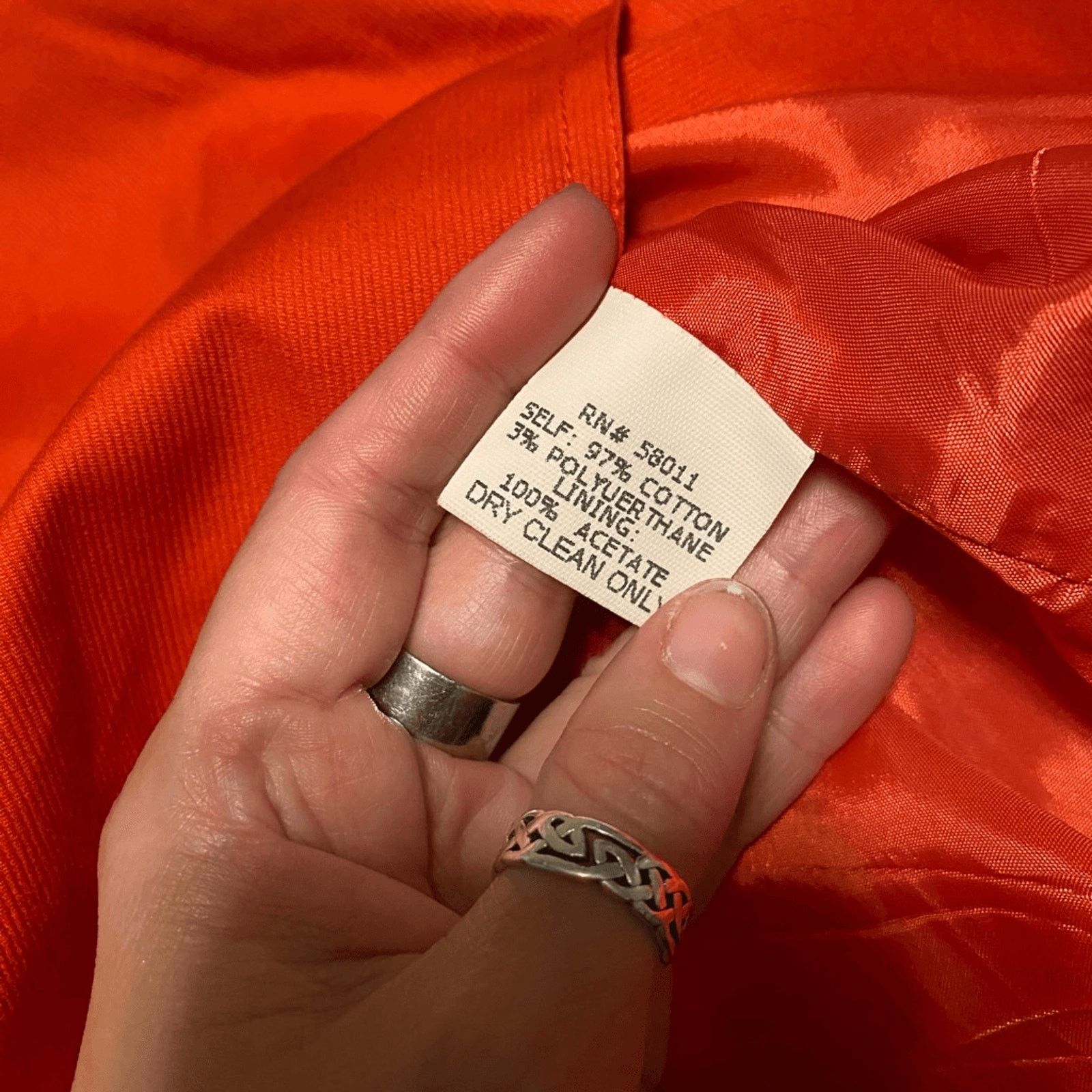 Nordstrom David Meister Cotton Red Button Pencil Skirt Size 12 Size 34" / US 12 / IT 48 - 6 Thumbnail