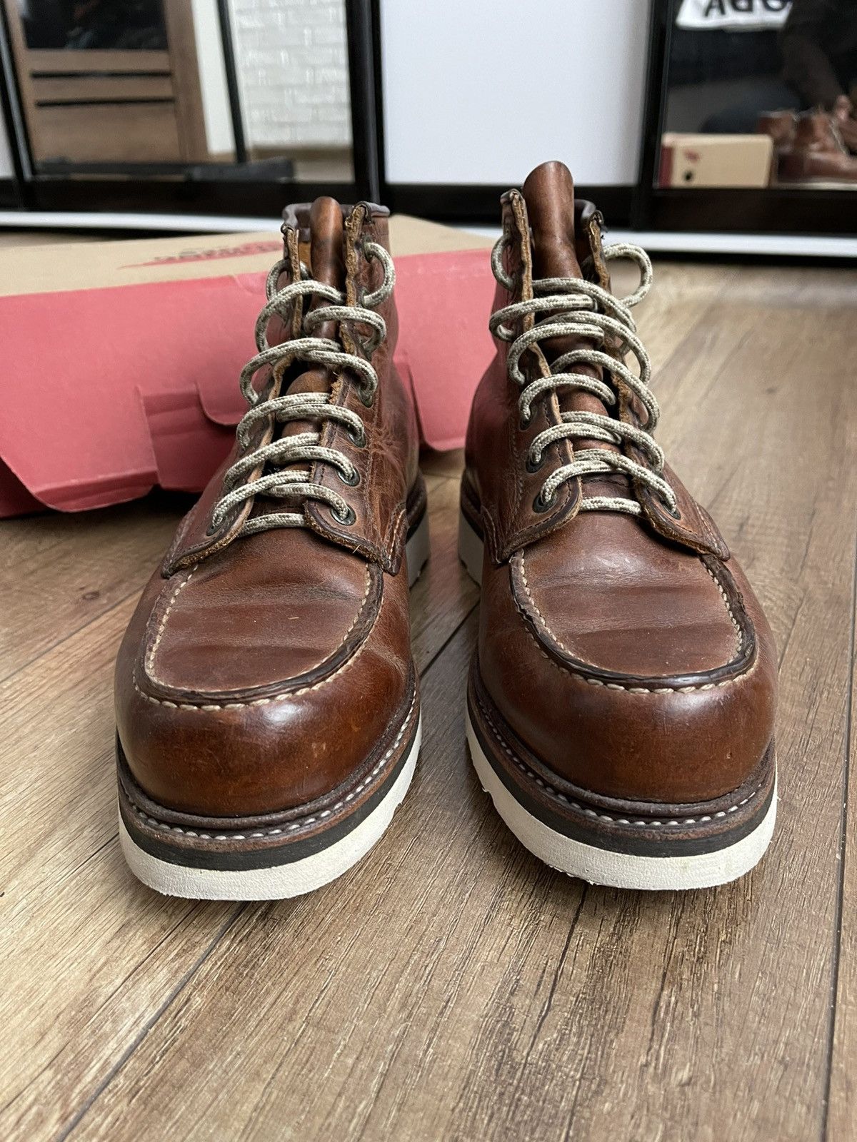 Red Wing Red Wing 1907 Moc Toe Leather Shoes Boots Vintage USA Size US 8.5 / EU 41-42 - 11 Thumbnail