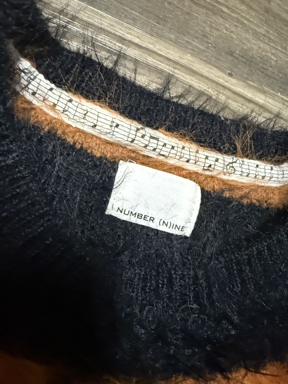 Number (N)ine number nine striped mohair top Size US L / EU 52-54 / 3 - 2 Thumbnail
