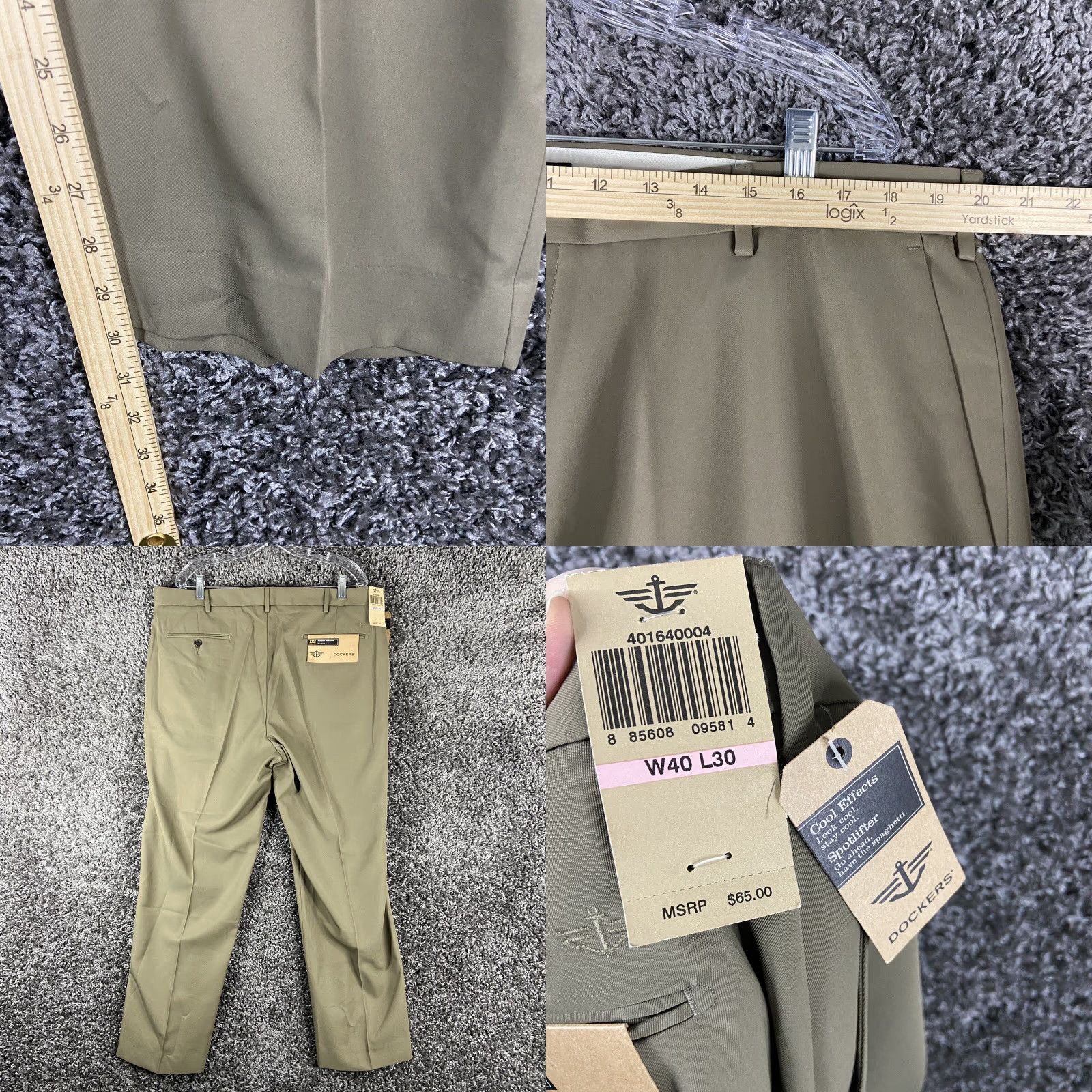 Dockers DOCKERS Brown Chino Pants Men's 40x30 Regular Mens Size US 40 / EU 56 - 8 Thumbnail