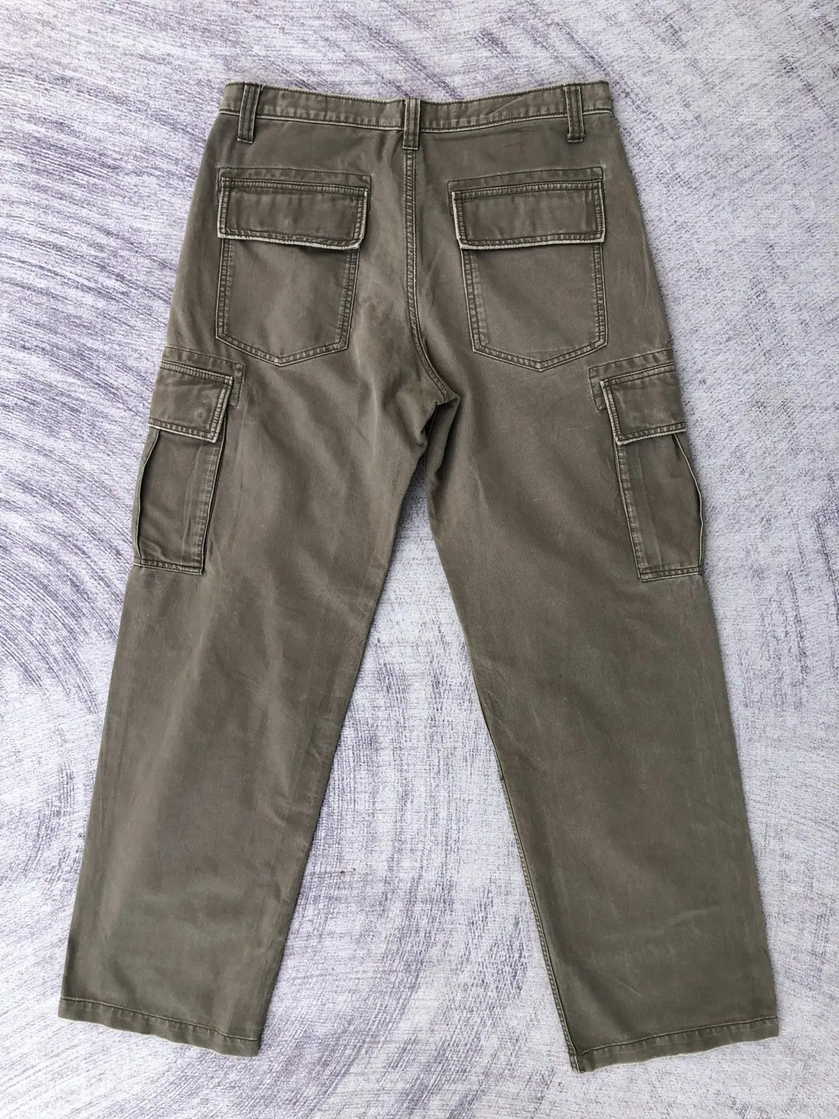 Oshkosh OshKosh Cargo Green Olive Style Multi-Pocket Pants Size US 31 - 12 Thumbnail