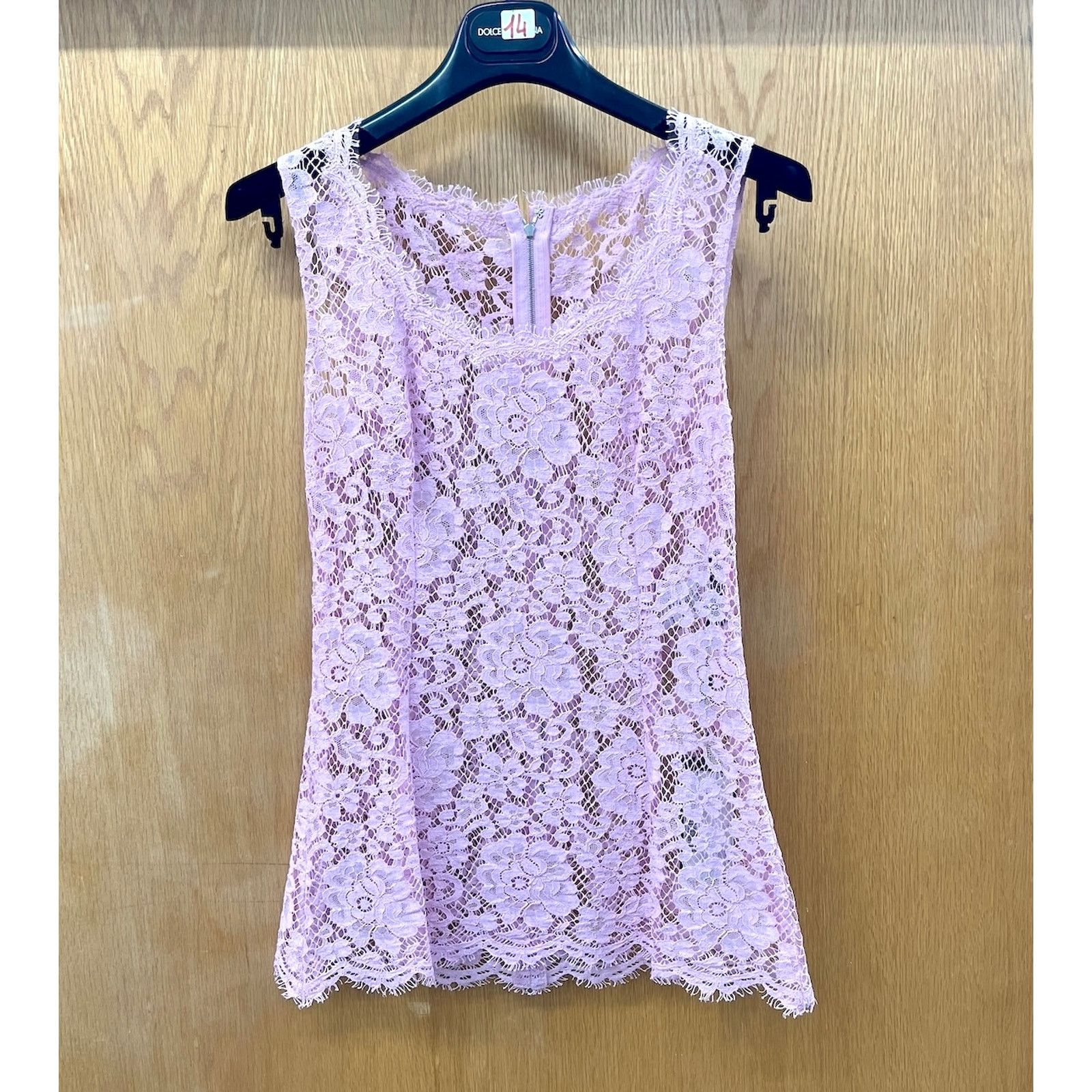 Dolce & Gabbana Dolce & Gabbana Pink Lace Sleeveless Tank Top Blouse IT 42 M Size M / US 6-8 / IT 42-44 - 6 Thumbnail
