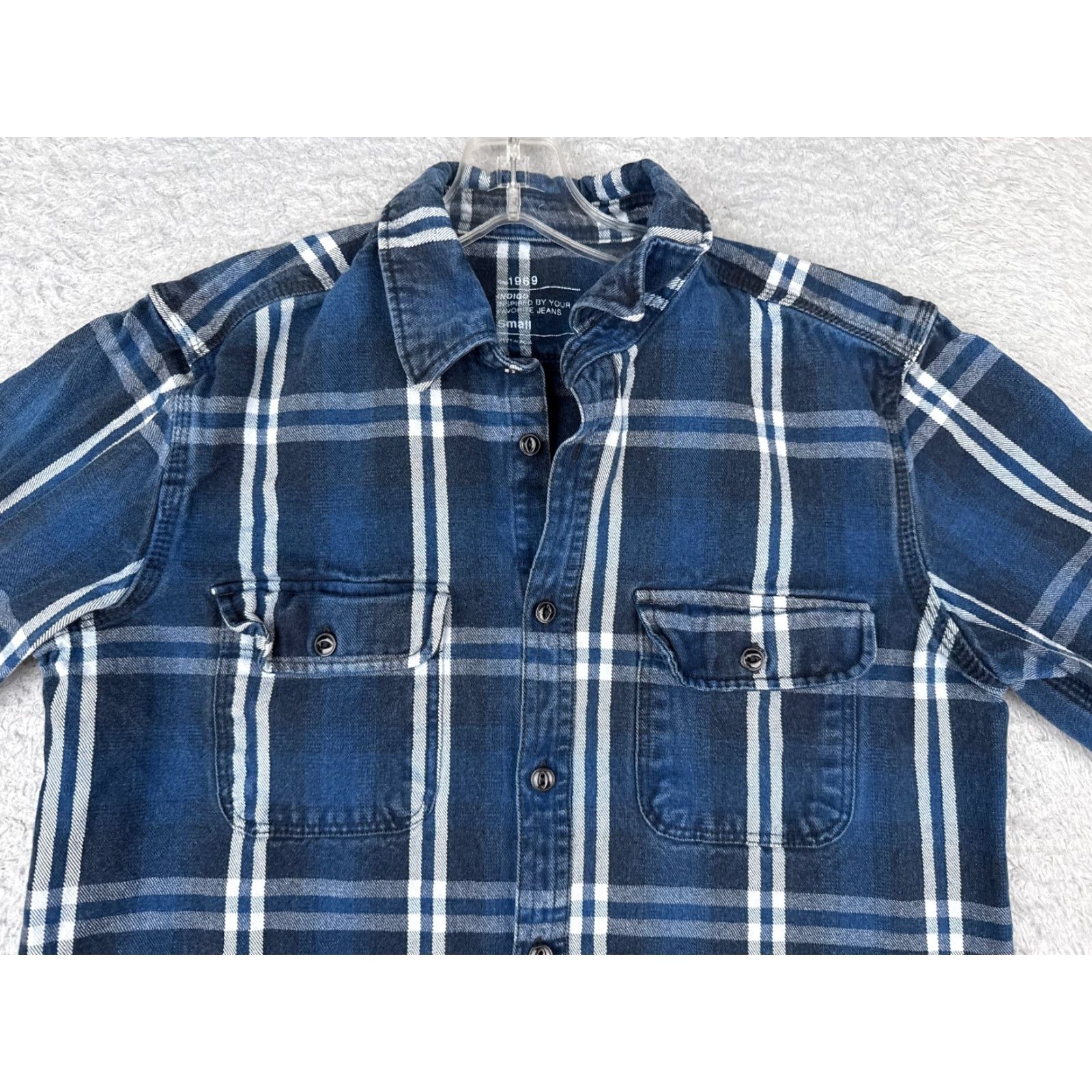 Orvis Orvis Shirt Mens Small Blue Plaid Flannel Button-Up Long Sleeve 100% Cotton Outdoor Size US S / EU 44-46 / 1 - 4 Thumbnail