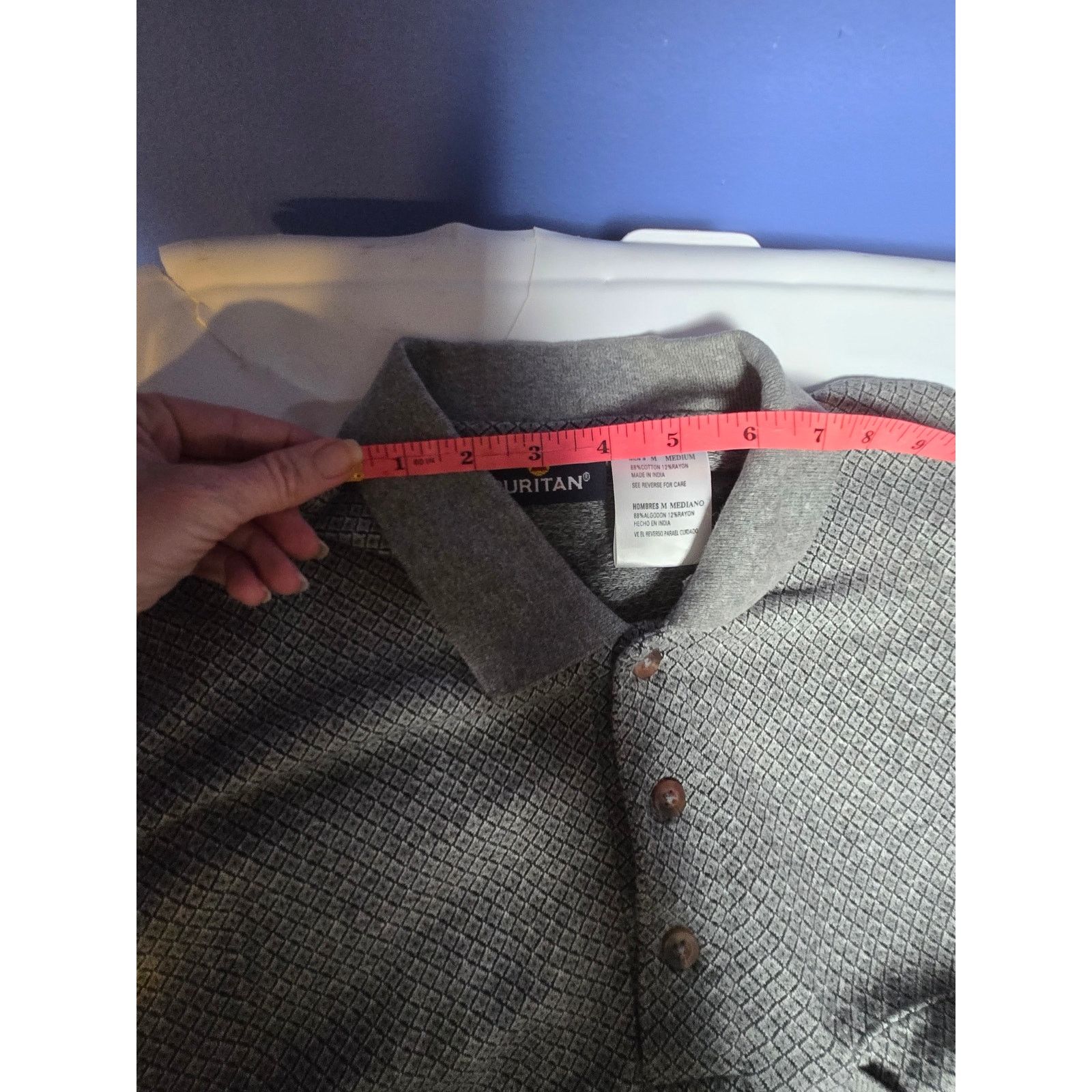 Puritan Puritan M gray collared shirt Size US M / EU 48-50 / 2 - 12 Thumbnail