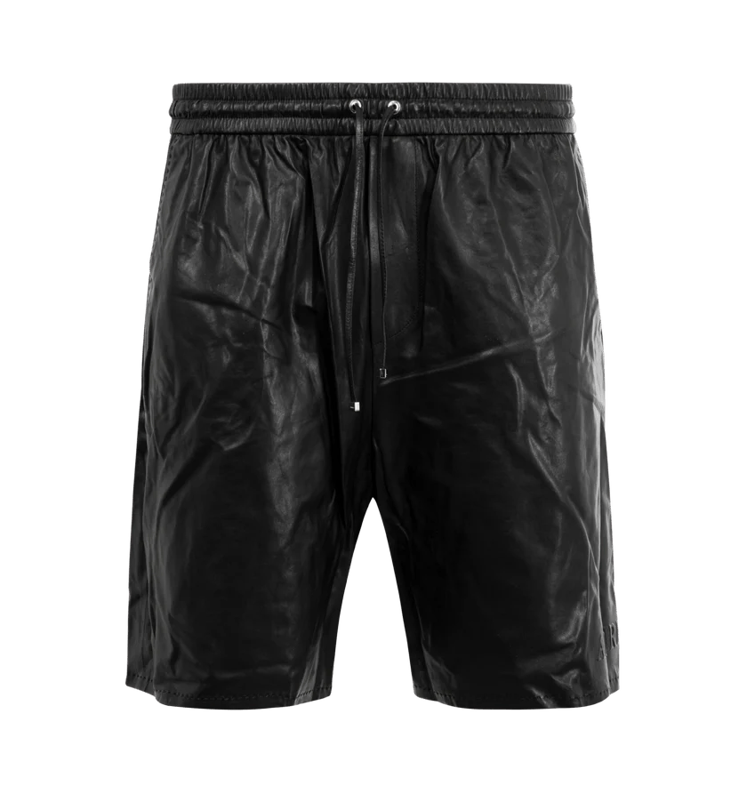 Amiri o1h1sh11225 Lightweight Leather Short in Black Size US 34 / EU 50 - 1 Thumbnail