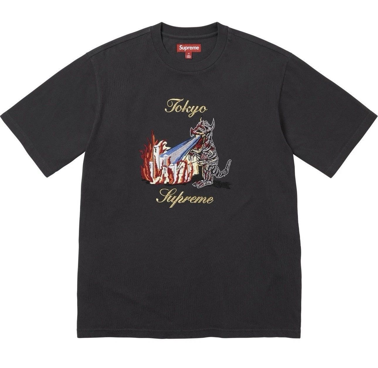 Supreme Supreme Monster Tokyo Embroidered Tee Black Size L Brand New Size US L / EU 52-54 / 3 - 3 Thumbnail