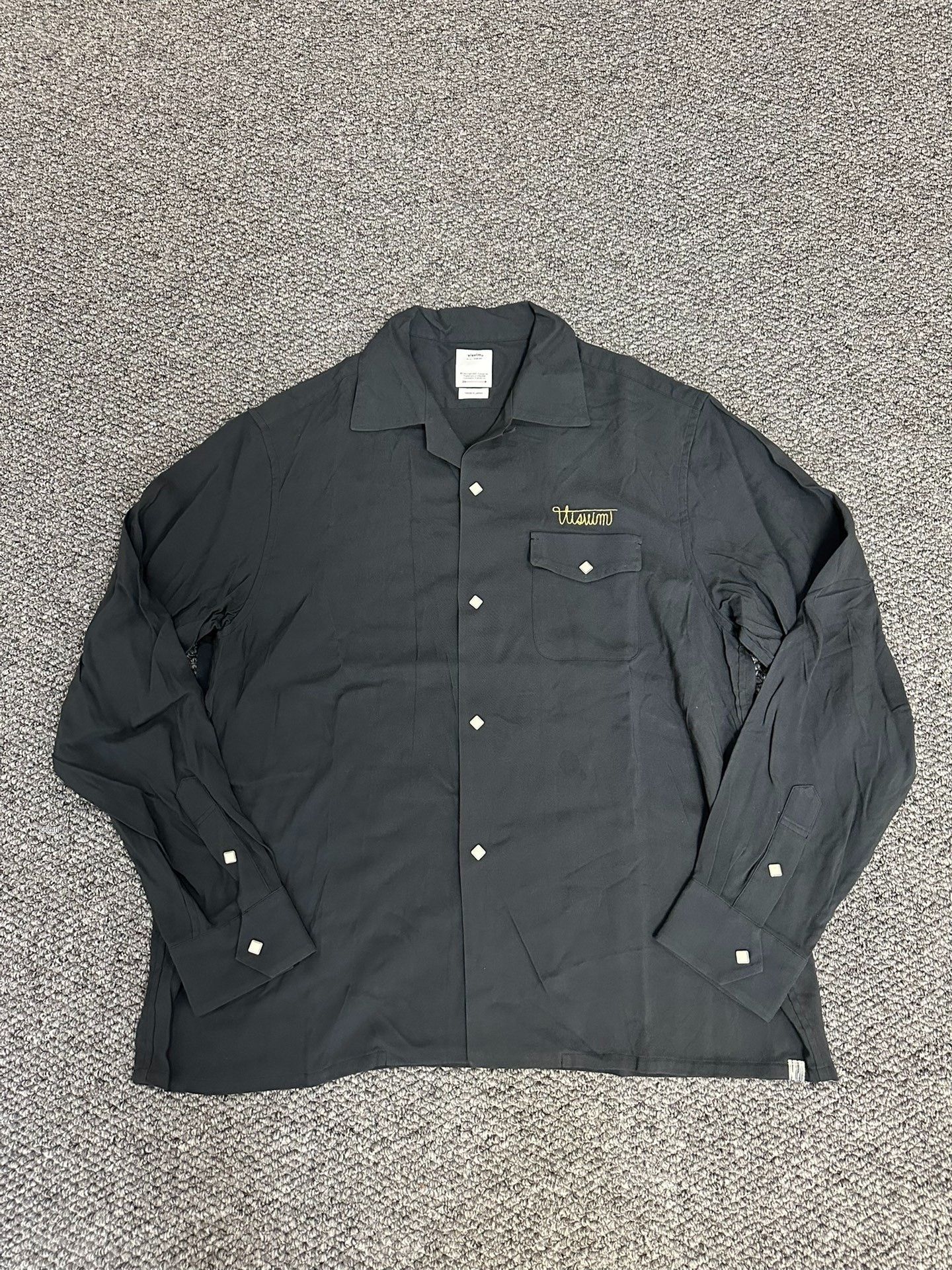 Visvim Visvim Black Button Long-Sleeve Shirt Size US XL / EU 56 / 4 - 1 Thumbnail