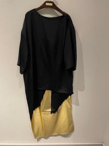 Tom Ford o1w1db10225 AB3166 Midi Dress in Black Gold Size XS / US 0-2 / IT 36-38 - 1 Preview