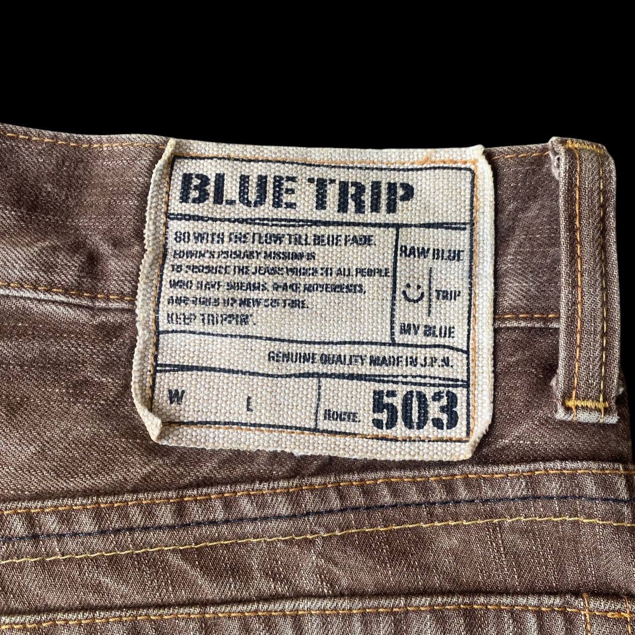 Edwin FLARED VINTAGE EDWIN LOT503 BLUETRIP HONEYCOMBS CLAWMARK Size US 33 - 15 Thumbnail