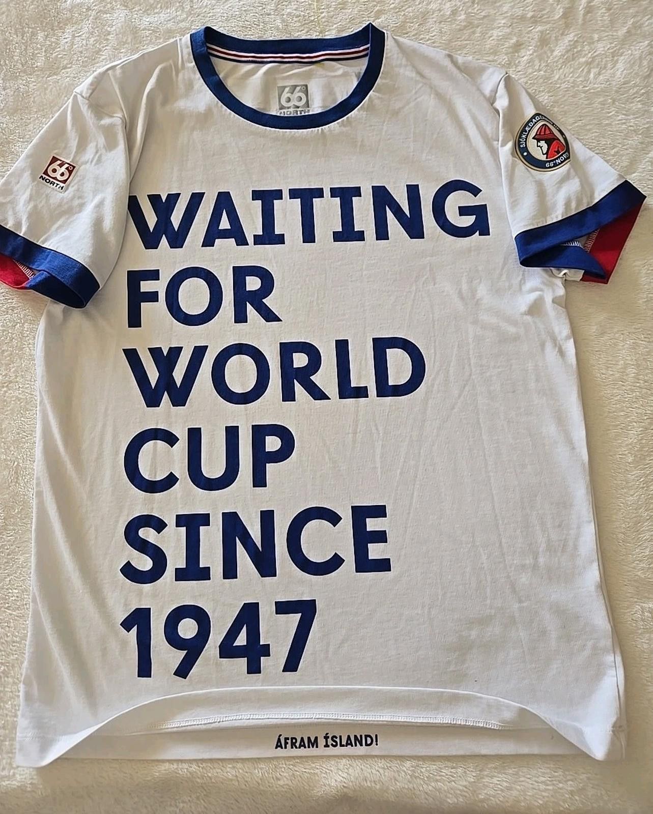 Other 66° North Soccer Team "Waiting for World Cup Since 1947" Size US S / EU 44-46 / 1 - 1 Thumbnail