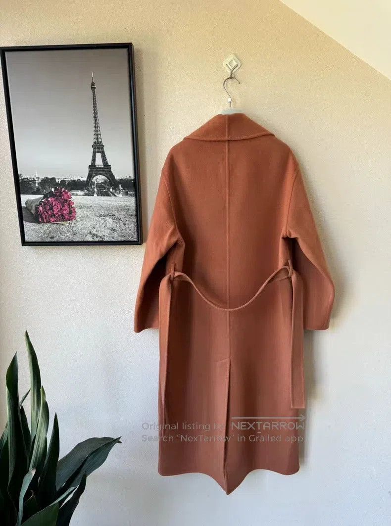 Hermes Hermes Pumpkin Color 100% Pure Cashmere Coat Size XXS / US 00 / IT 34 - 2 Thumbnail