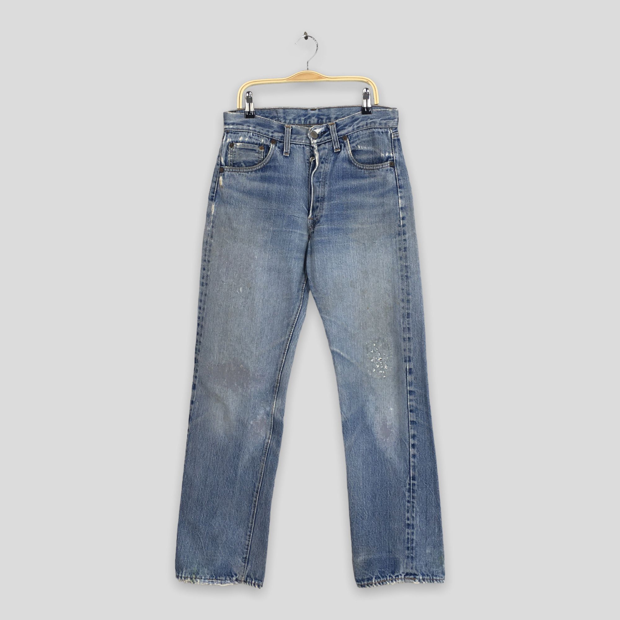 Levi's Size 27x30 Vintage 1970s Levi's 501 Selvedge Jeans S1924 Size 27" / US 4 / IT 40 - 1 Thumbnail
