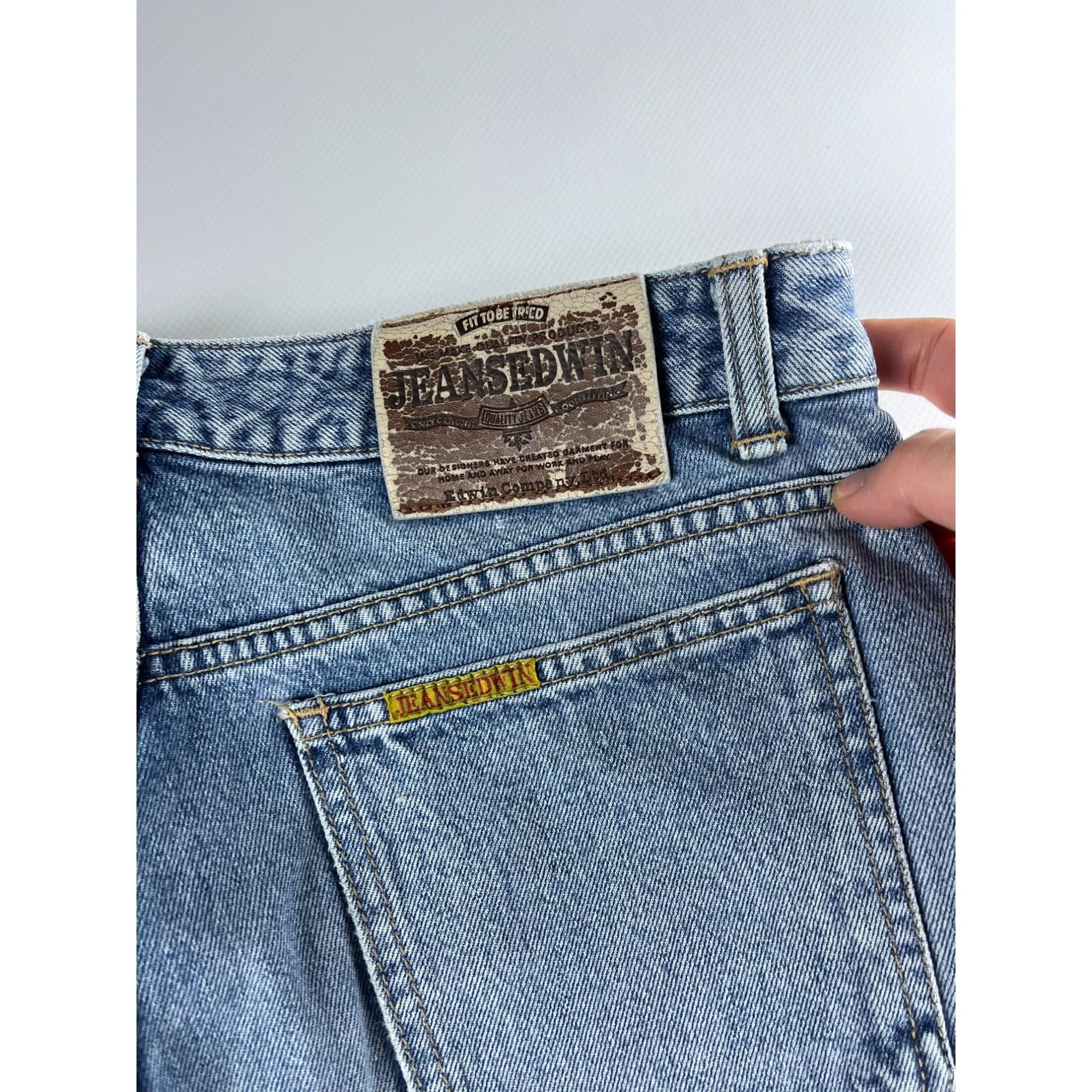 Edwin × Japanese Brand × Vintage Edwin Mens Vintage Light Wash Denim Jeans L Made In Japan Size US 28 / EU 44 - 2 Thumbnail