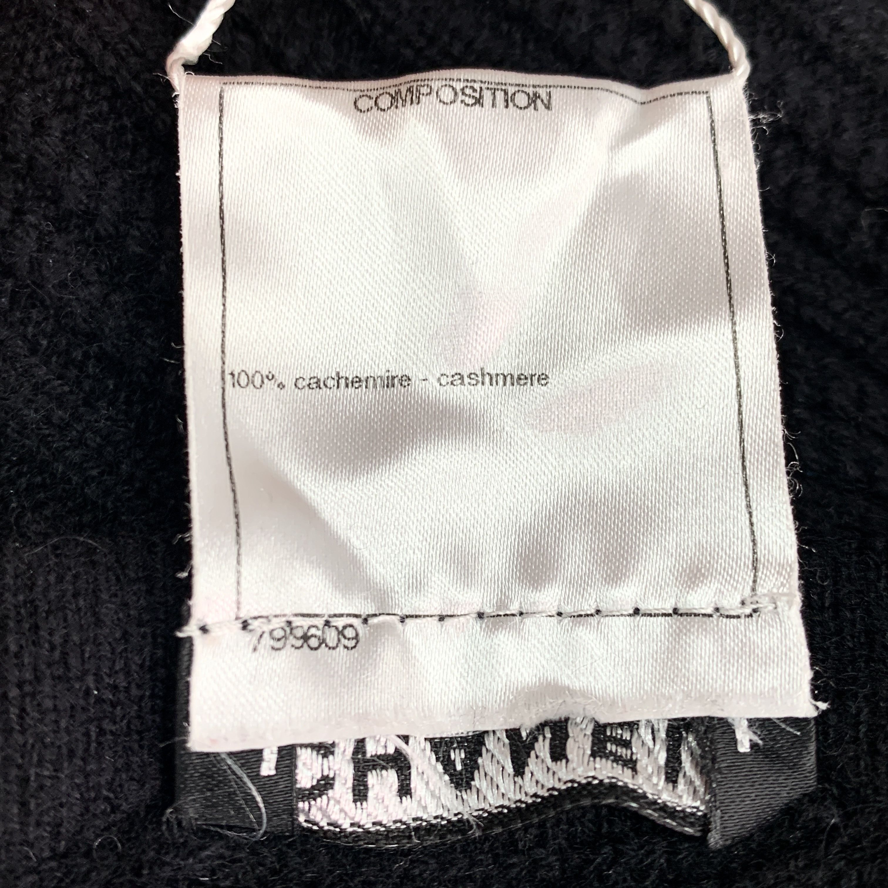 Chanel Chanel Knit Sweater – Black Cashmere Long Sleeve (Size S) Size S / US 4 / IT 40 - 3 Thumbnail