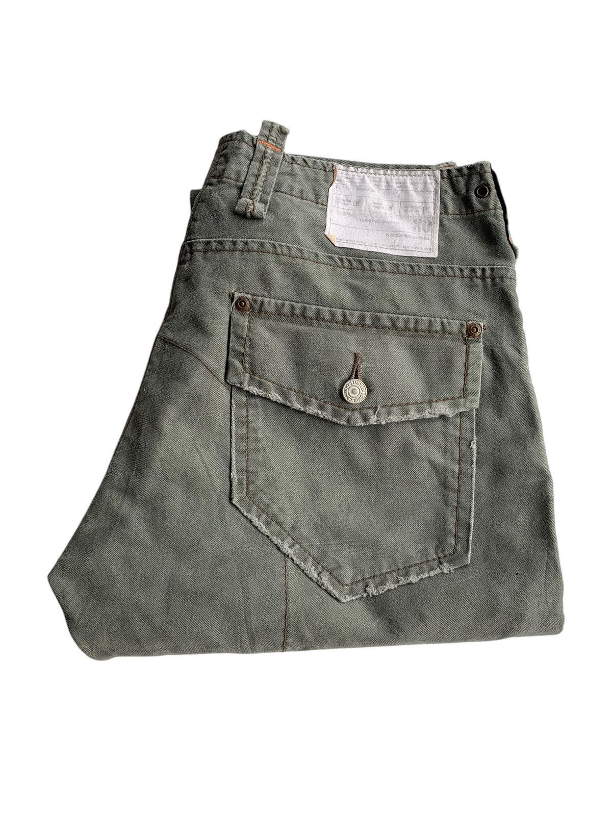 Tornado Mart FLARE EDWIN XV BUSH POCKET MULTI POCKET DENIM PANTS Size US 32 / EU 48 - 11 Thumbnail