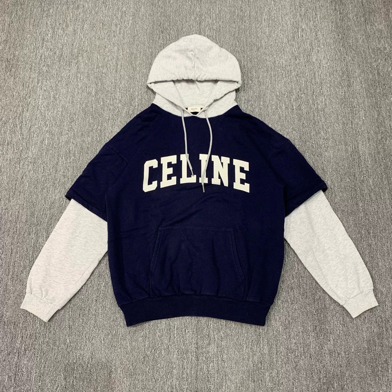 Celine celine two-tone hooded sweatshirt in xs Size XS / US 0-2 / IT 36-38 - 1 Thumbnail