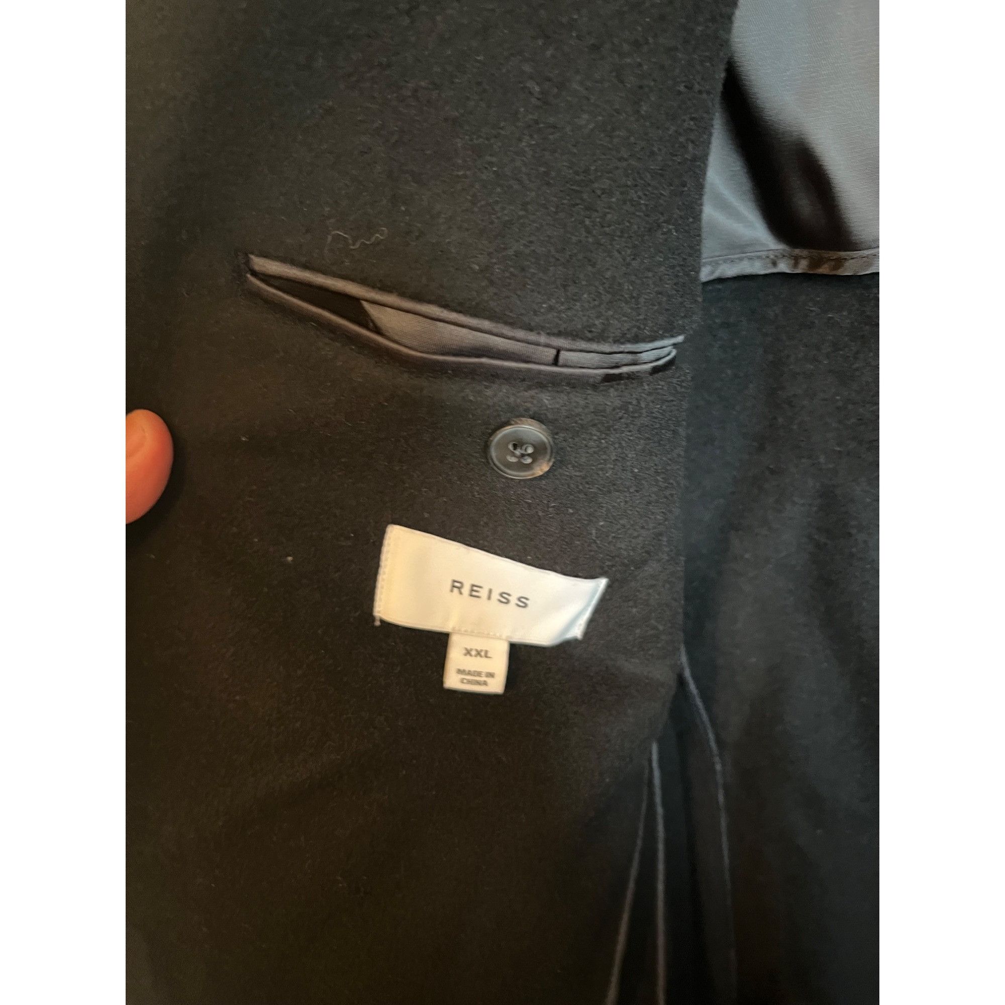 Reiss REISS GABLE SINGLE BREASTED MENS OVERCOAT- NWOT Size XXL Size US XXL / EU 58 / 5 - 11 Thumbnail