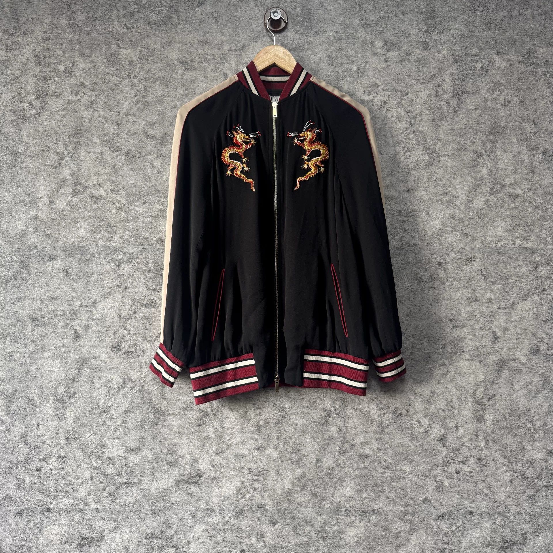 Valentino Valentino Embroidered Gold Light Jacket xxs Men Size US XXS / EU 40 - 1 Thumbnail