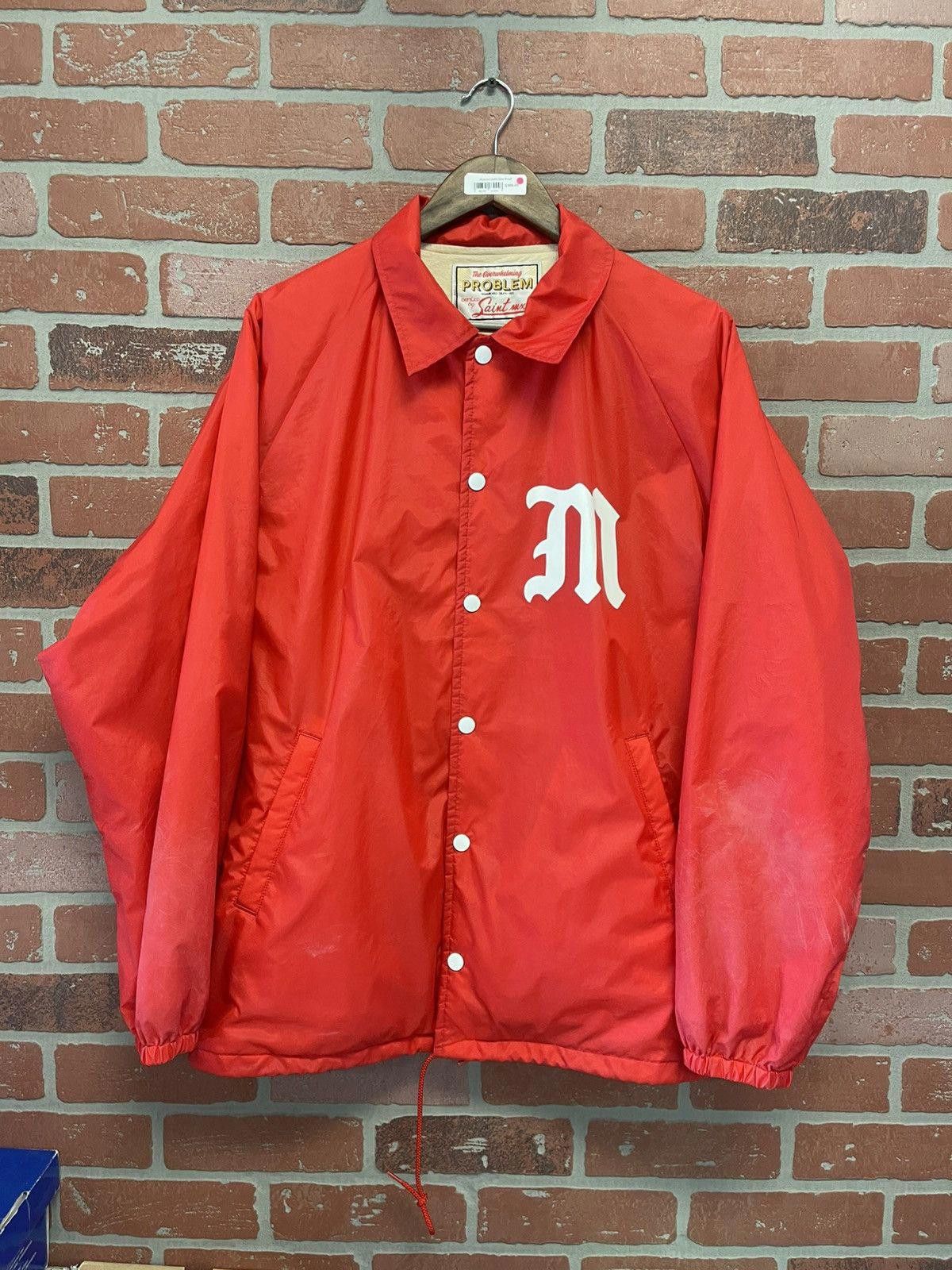 Saint Michael Size M - Saint Mxxxxxx Red Coach Jacket Men’s RARE Size US M / EU 48-50 / 2 - 1 Thumbnail