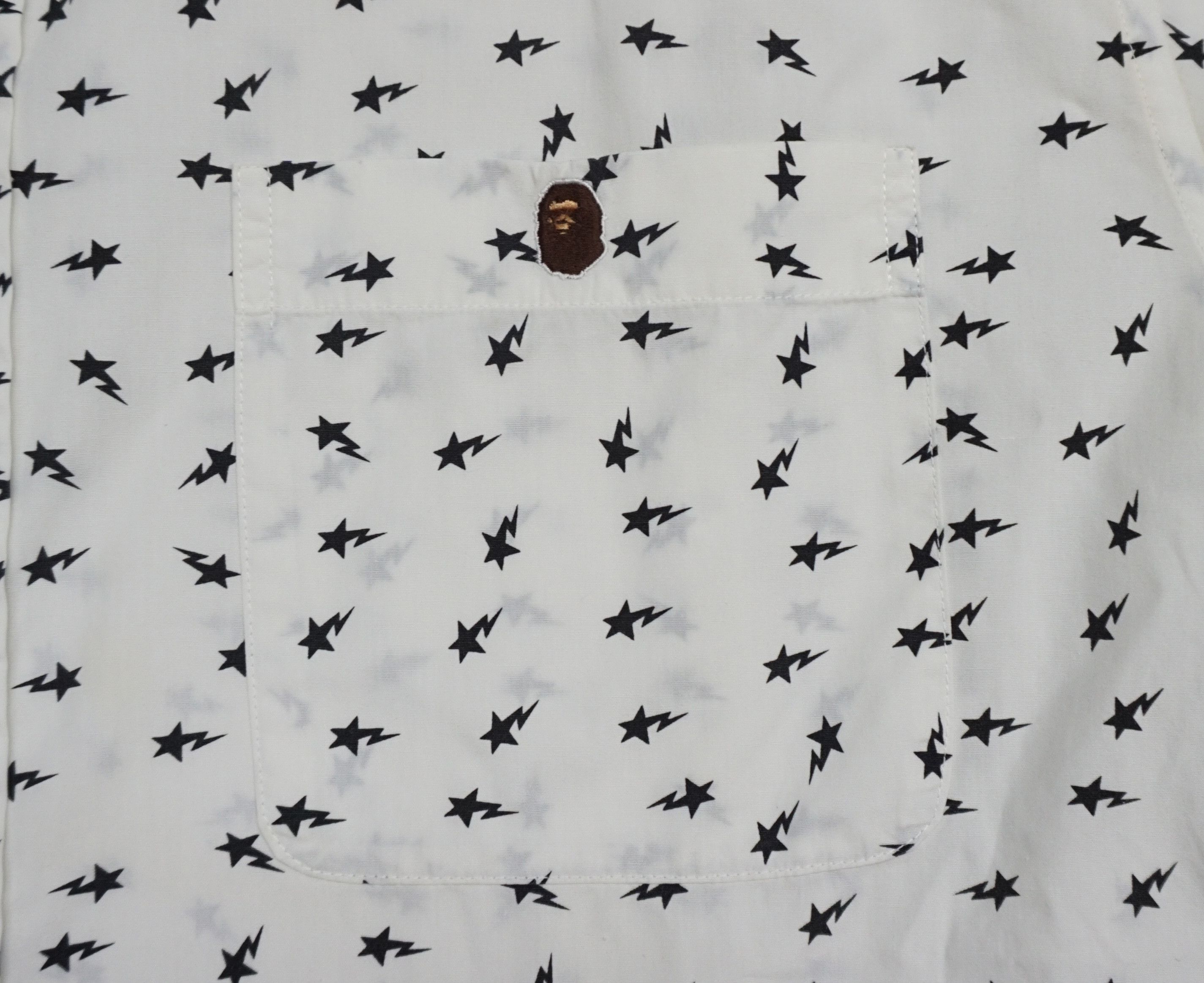 Bape × Vintage A Bathing Ape Star Print Button ups Shirt Size US XL / EU 56 / 4 - 2 Thumbnail