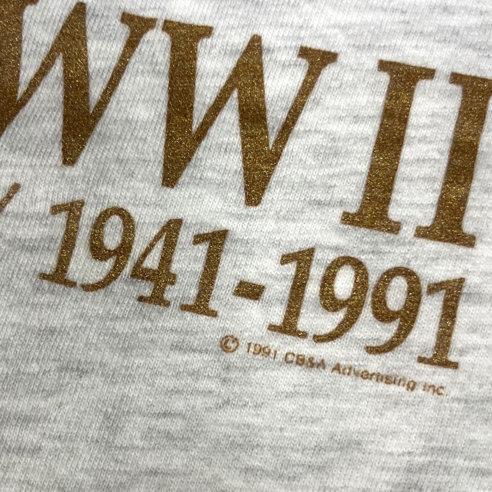 Hanes VINTAGE USAAF WW2 Anniversary T Shirt Adults XL Gray Military Airplane Plane Rare Hanes Beefy-T M◦ Size US XL / EU 56 / 4 - 4 Thumbnail