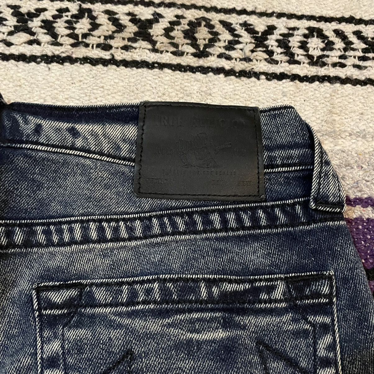 True Religion True Religion Geno Relaxed Slim Acid Wash Denim Jeans 34x32 Size US 34 / EU 50 - 12 Thumbnail