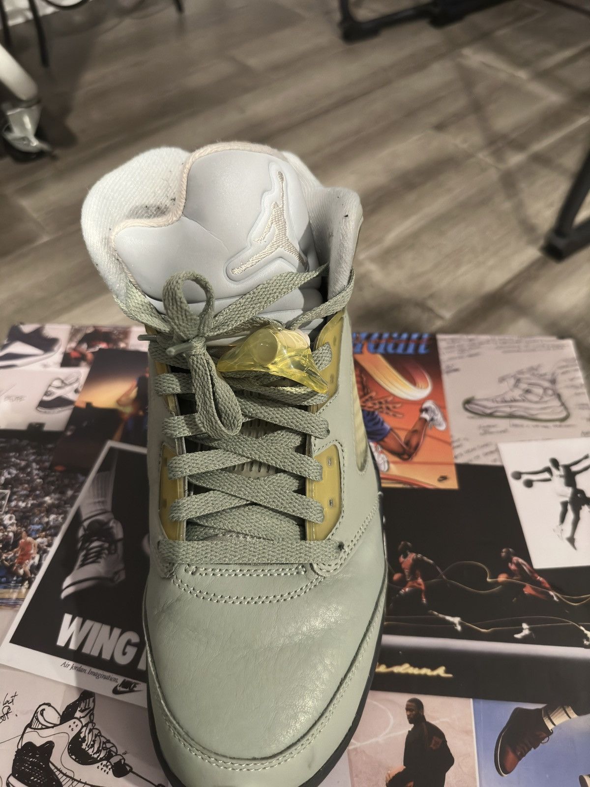 Jordan Brand × Nike Jade Green Air Jordan 5 Size US 8.5 / EU 41-42 - 12 Thumbnail
