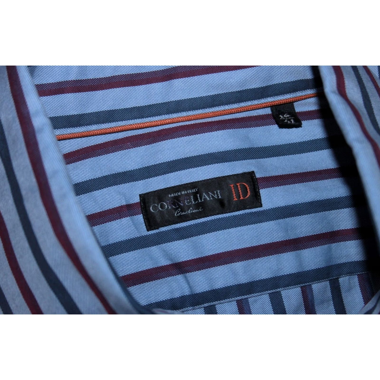 Corneliani Corneliani Mens Formal Shirt Dress Shirt 41 16 Multicoloured Long Sleeves Cotton Regular Size 41 16 Mens Size 42R - 6 Thumbnail