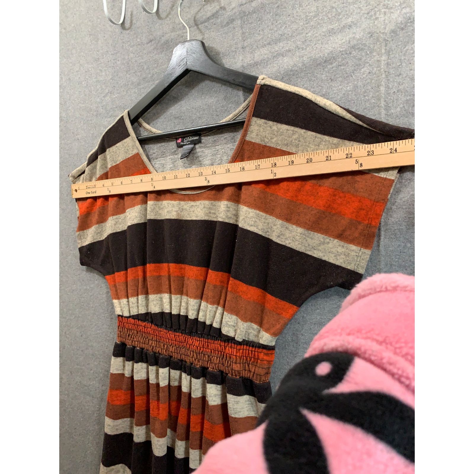Other Delirious Los Angeles Striped Dress Women Large Orange Size L / US 10 / IT 46 - 4 Thumbnail