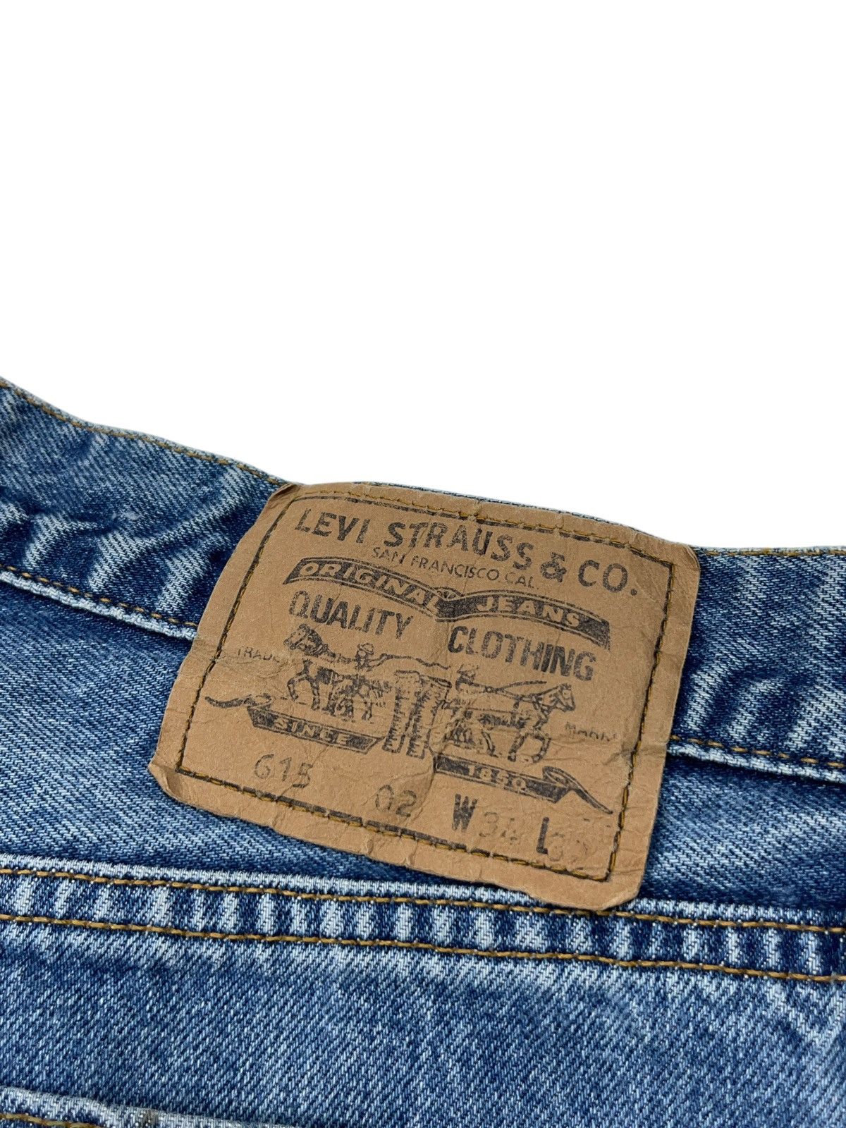 Levi's × Vintage Vintage 90s Levi’s 615 Washed Blue Denim Jeans 34x32 Size US 34 / EU 50 - 16 Thumbnail