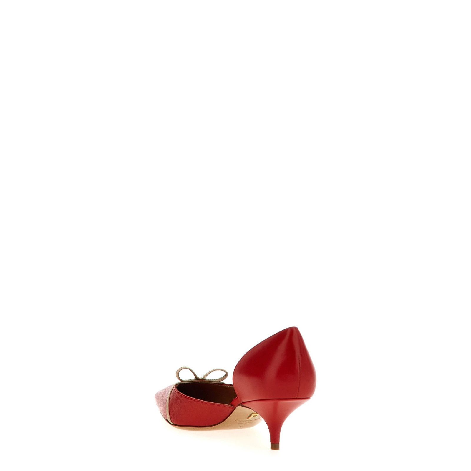 FERRAGAMO Gyola Red Leather 40mm Pumps New & Authentic (Wome