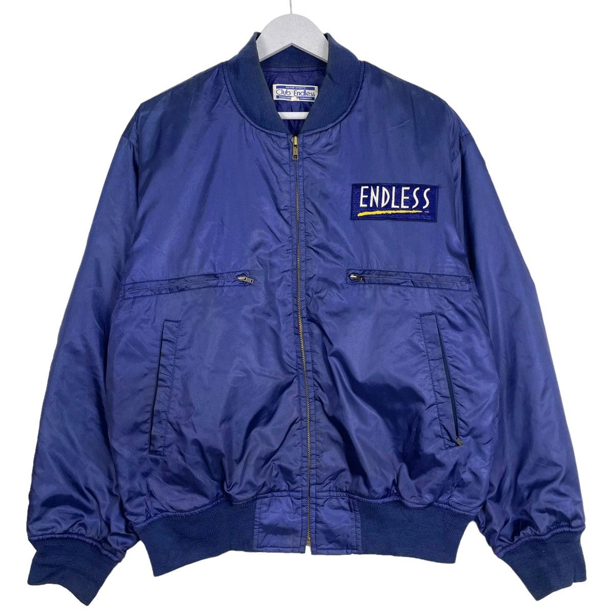 Japanese Brand × Vintage 💥80s JAPAN ENDLESS RACING BOMBER JACKET Size US L / EU 52-54 / 3 - 2 Thumbnail