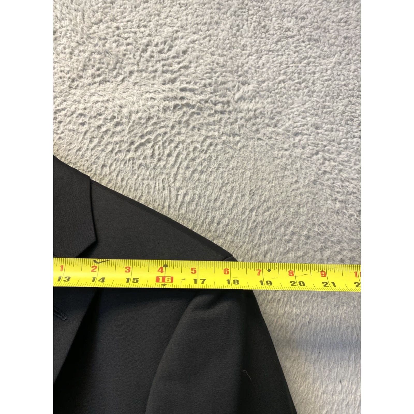 Hugo Boss VINTAGE Hugo Boss Men's Wool Blazer Jacket 42 Regular Slim Fit Black Fall Winter Business Casual Size 42R - 7 Thumbnail