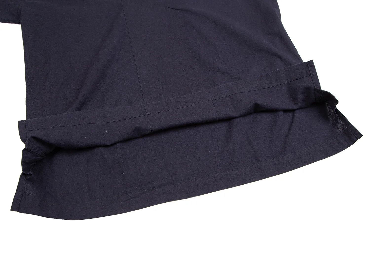 Issey Miyake Stand Neck Pullover Shirt in Navy, Size M Size US M / EU 48-50 / 2 - 13 Thumbnail