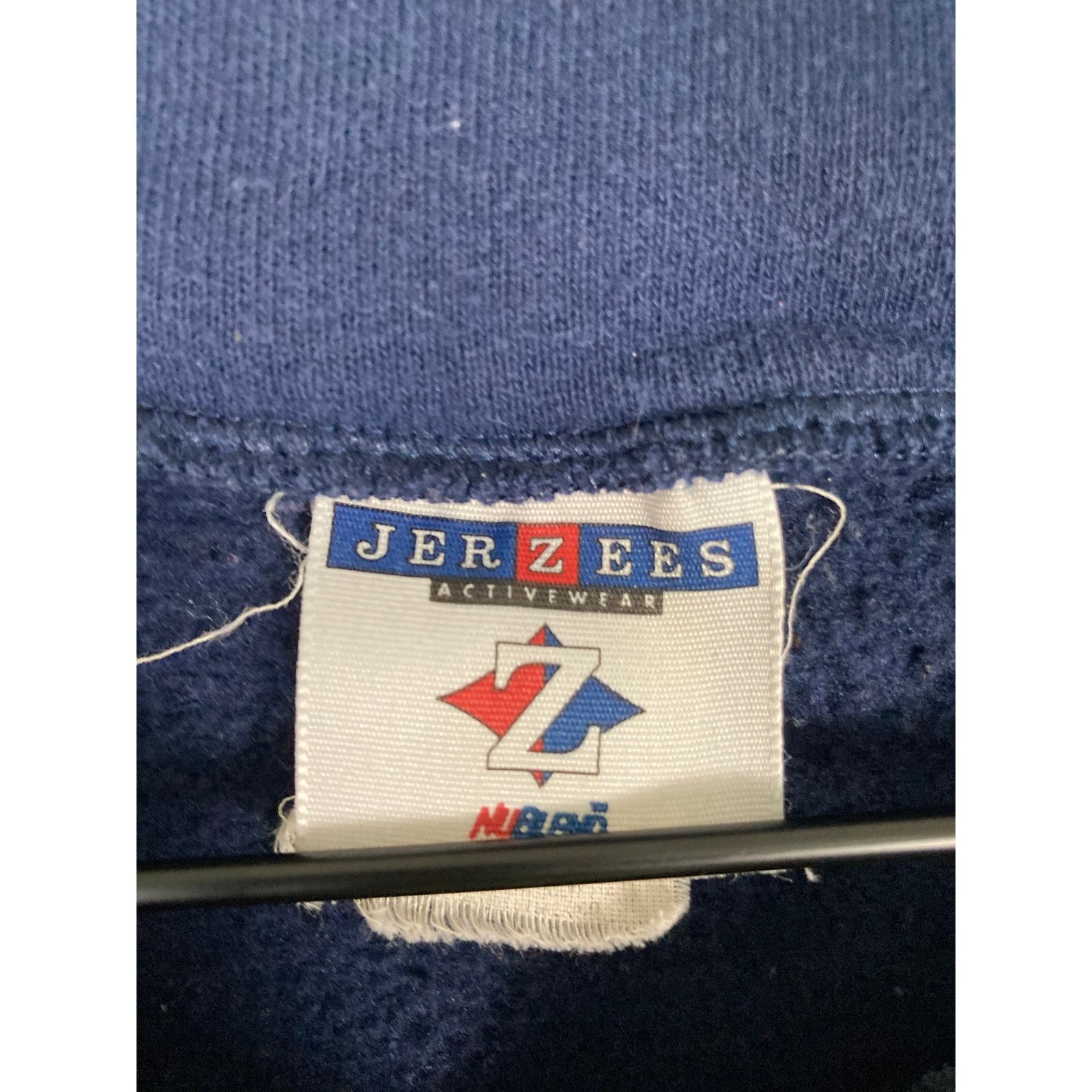 Jerzees Vintage Sports Illustrated Men's XL Navy 1/4 Zip Sweatshirt Size US XL / EU 56 / 4 - 2 Thumbnail
