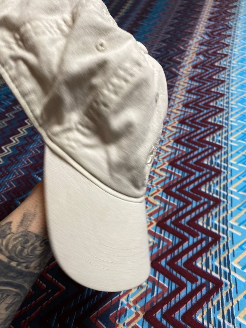 Nike Hats white big logo Vintage Nike Cap Y2K streetwear Size ONE SIZE - 7 Thumbnail