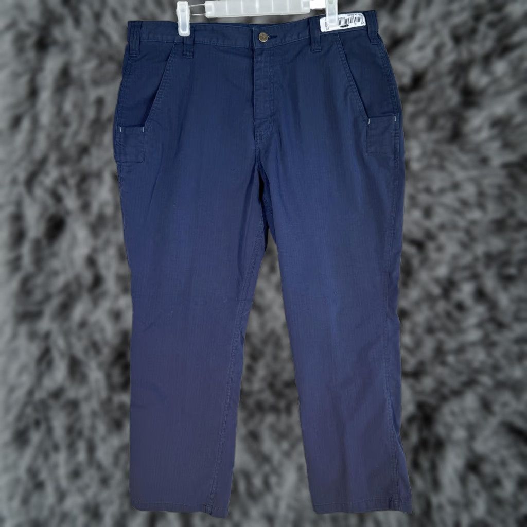 Carhartt VINTAGE Carhartt Pants Mens 36x28 Navy Ripstop Relaxed Fit Workwear Cargo 36x28 Size US 36 / EU 52 - 1 Thumbnail