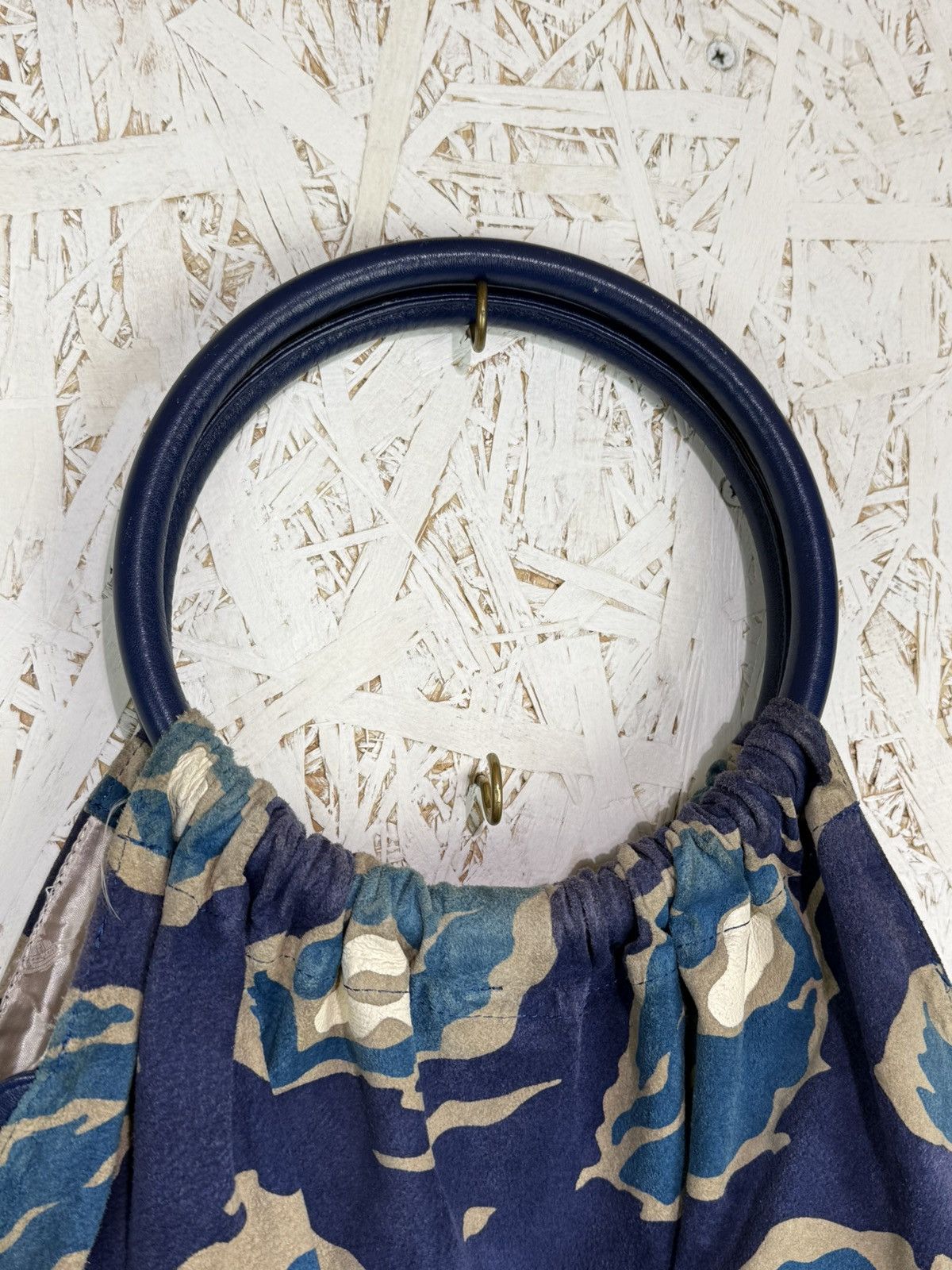 Vivienne Westwood Vintage Vivienne Westwood Ocean Print Ring Handle Suede Bag Size ONE SIZE - 8 Thumbnail