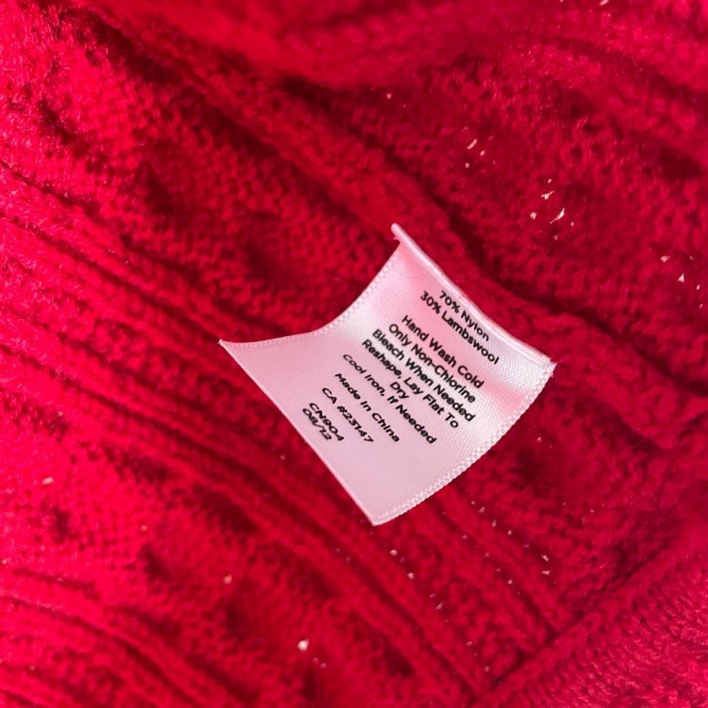 Other Talbots Garnet Red Cable Knit Open Front Cardigan Sweater M Size M / US 6-8 / IT 42-44 - 6 Thumbnail