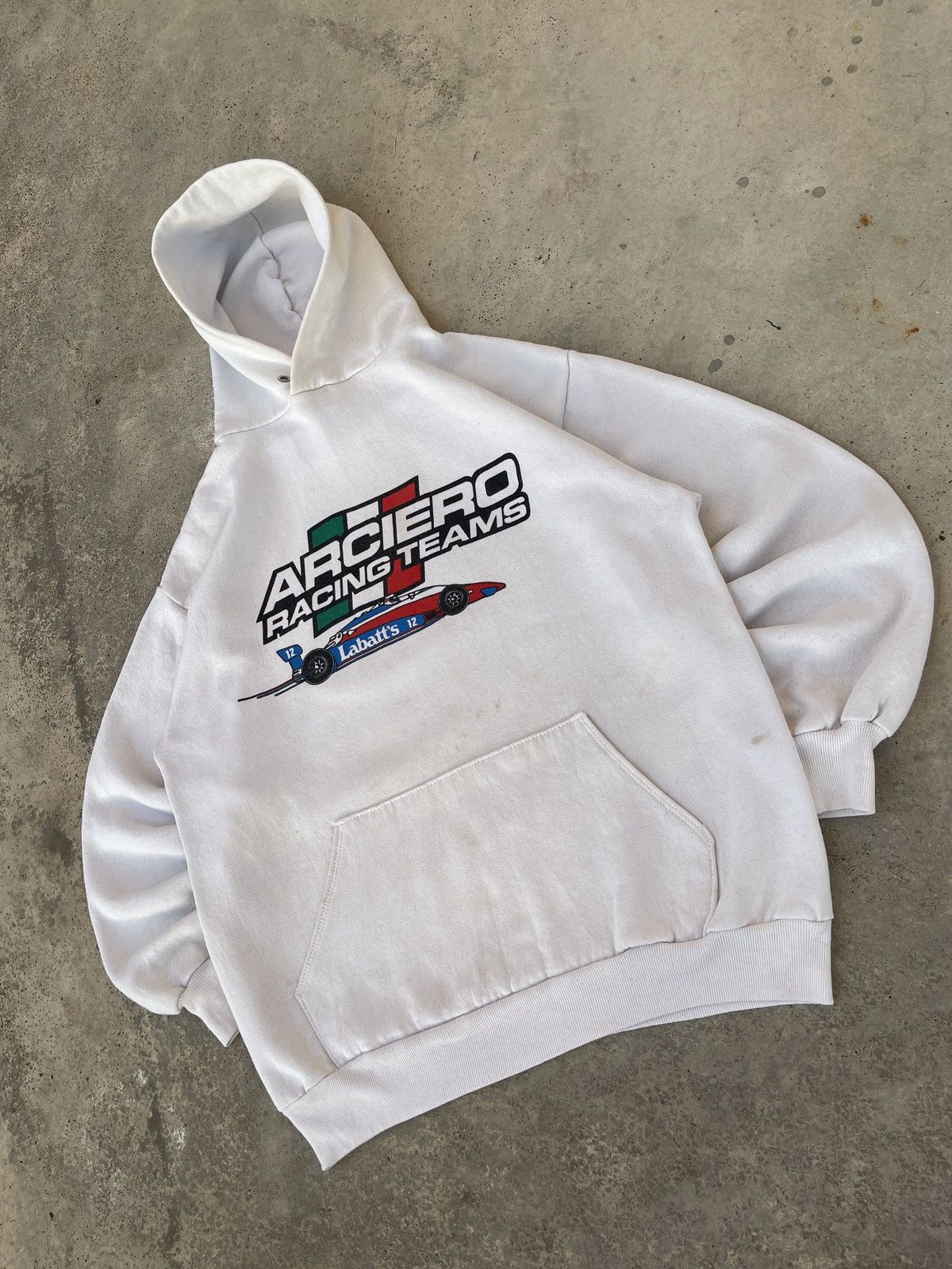 Jerzees Vintage Jerzees Arciero Racing Teams Pullover Hoodie Size US L / EU 52-54 / 3 - 5 Thumbnail