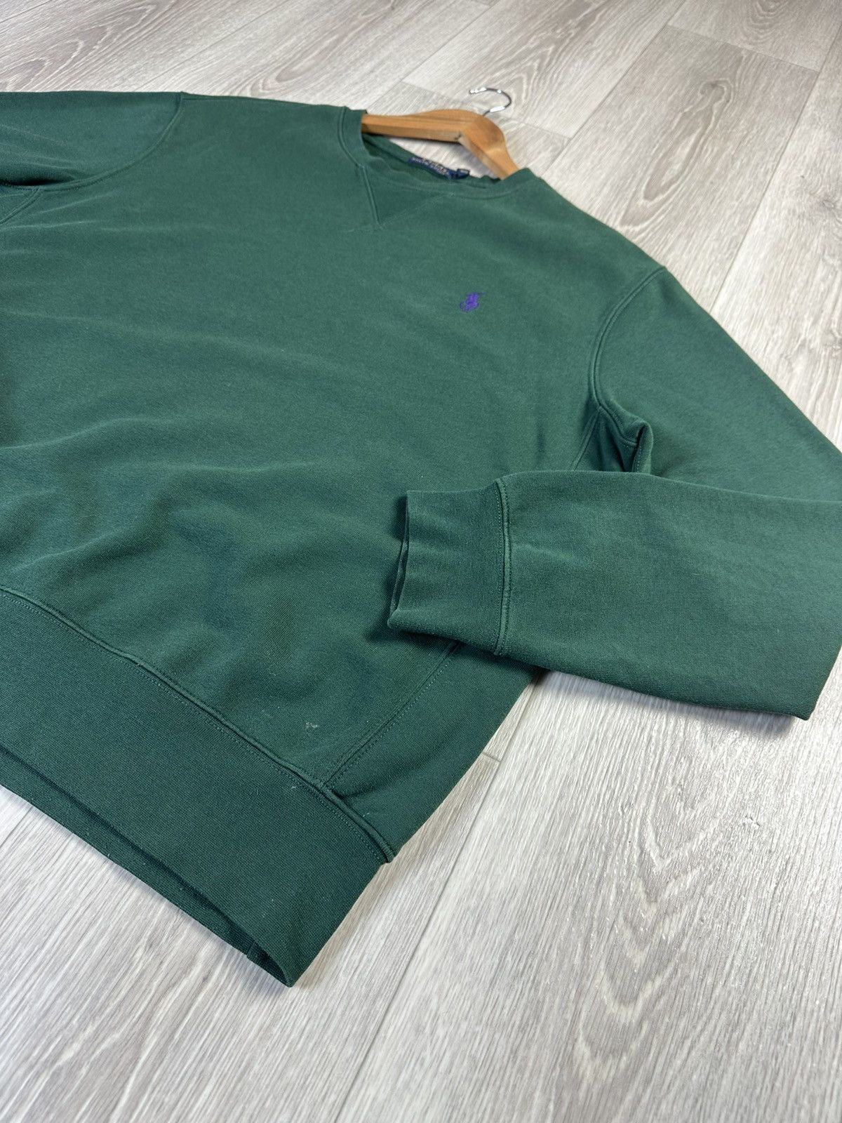 Polo Ralph Lauren × Vintage Vintage Polo Ralph Lauren Green Sweatshirt Size L Size US L / EU 52-54 / 3 - 6 Thumbnail