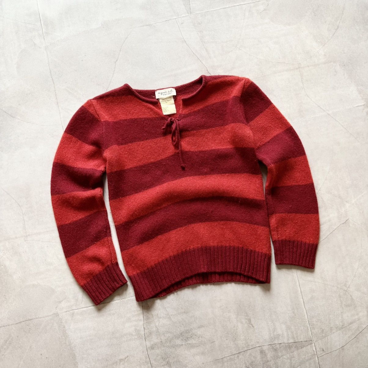 agnes b. Vintage Agnes B Striped France Sweater Cop Copine Vibe Size XS / US 0-2 / IT 36-38 - 1 Thumbnail