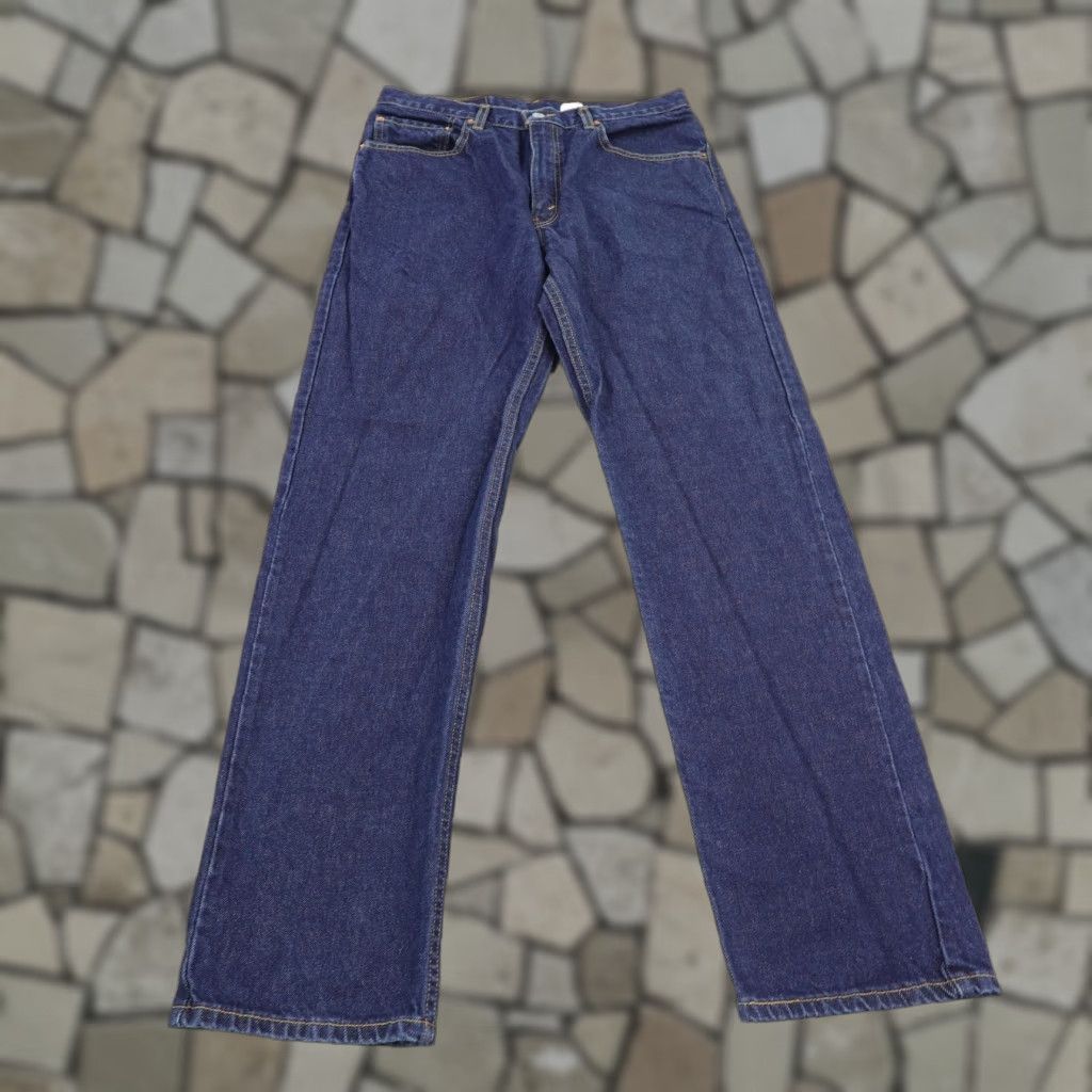 Levi's VINTAGE Levi's Jeans Mens 33x32 Denim 505 Regular Fit Straight Leg Dark Wash Retro Authentic Size US 33 - 1 Thumbnail