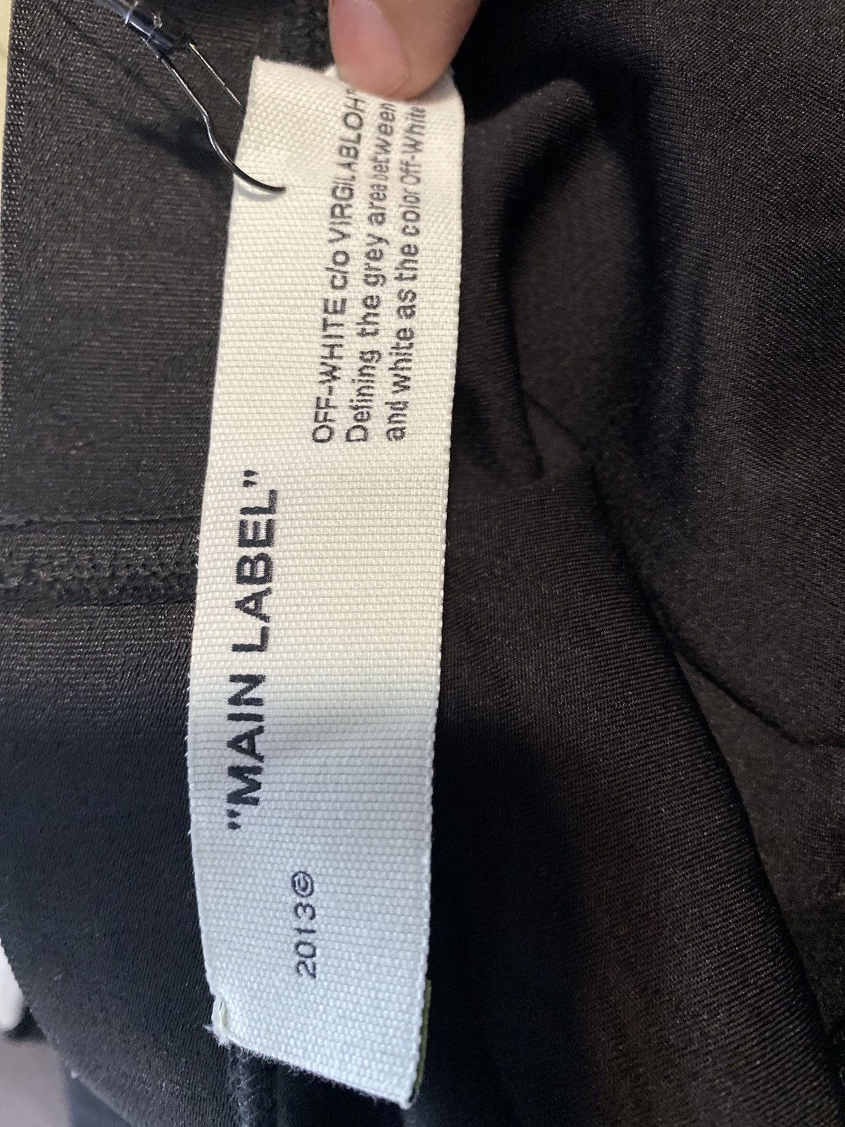 Off-White × Virgil Abloh Off-White Running Leggings Black Silver Size US 33 - 13 Thumbnail
