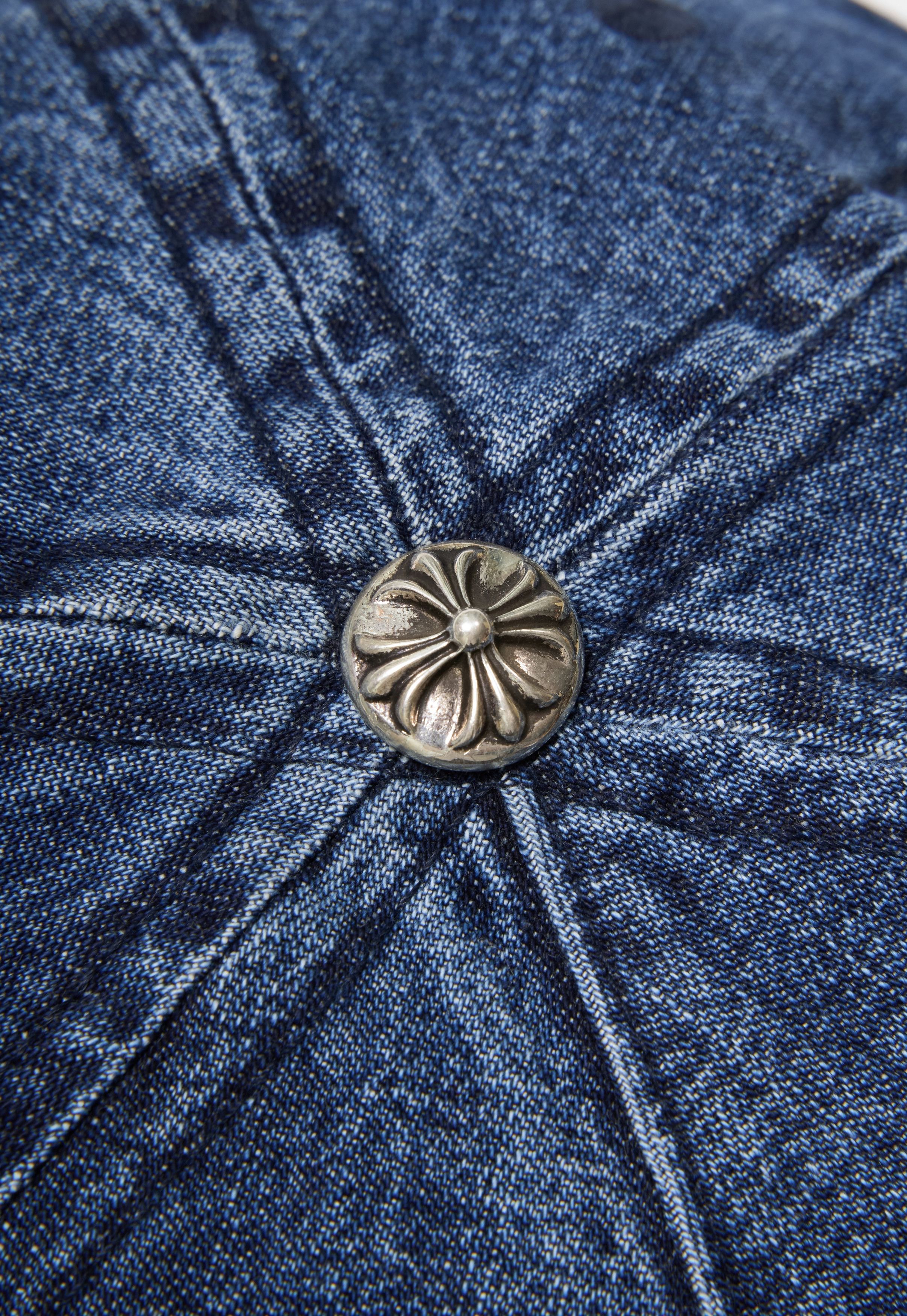 Chrome Hearts Chrome Hearts Slouchy 5 Panel Cap denim Size ONE SIZE - 3 Thumbnail