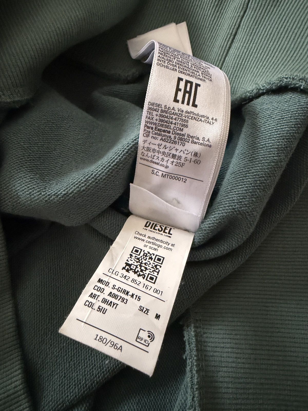 Diesel Diesel crewneck sweatshirt Size US M / EU 48-50 / 2 - 6 Thumbnail
