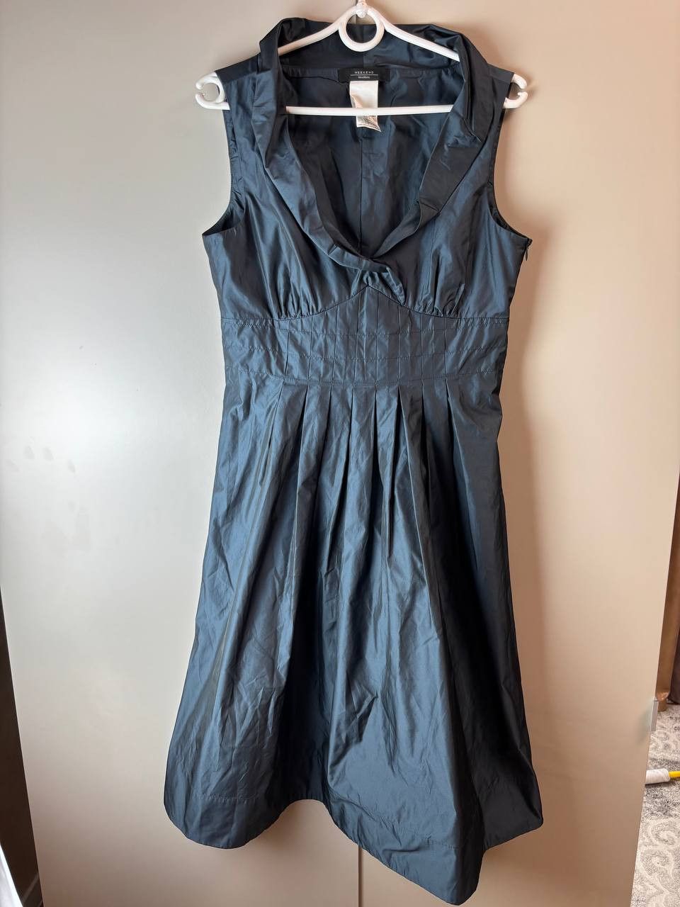 Weekend Max Mara Weekend Max Mara Pleated Midi Dress / Graphite Grey Size L / US 10 / IT 46 - 17 Thumbnail